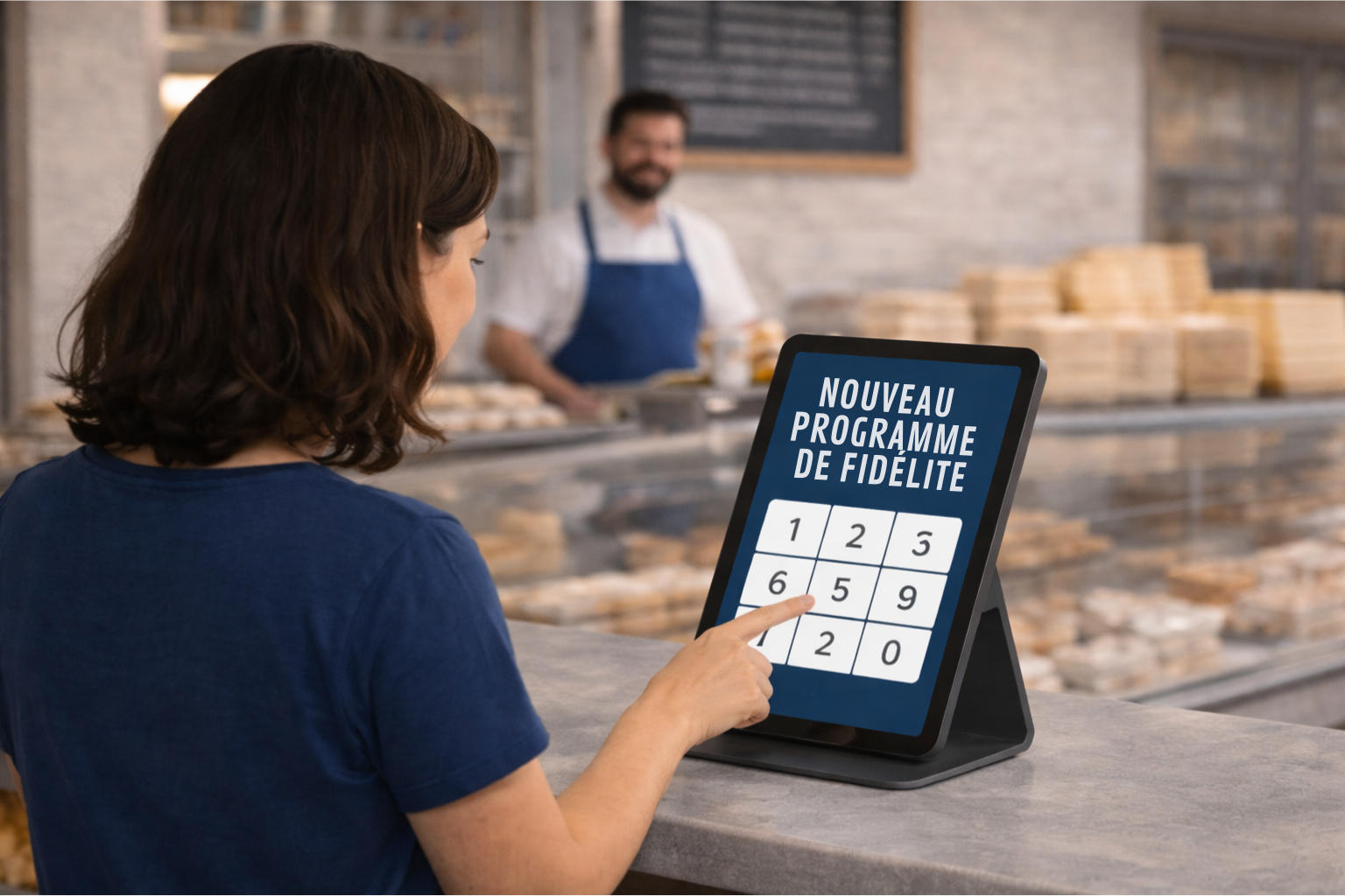 Le client entre son numéro